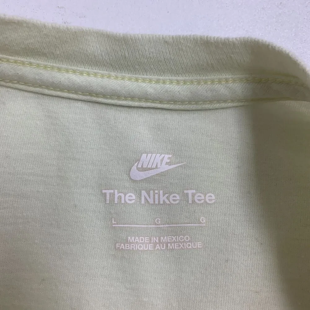 The Nike Tee Shirt Girls Youth L Large Celery Green Long Sleeve Athletic Shirt
